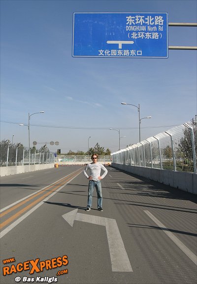 A1 GP Beijing China: Rondje met Renger van der Zande